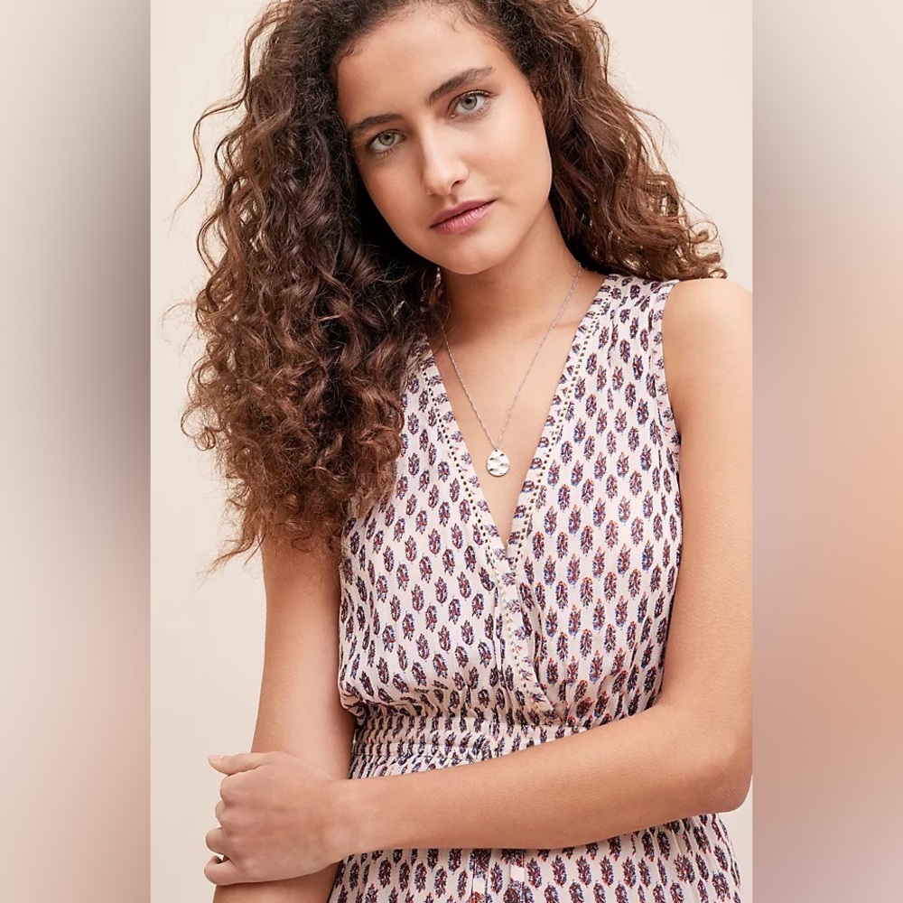 Anthropologie Raga Sleeveless Maxi Romper Size L - NWT